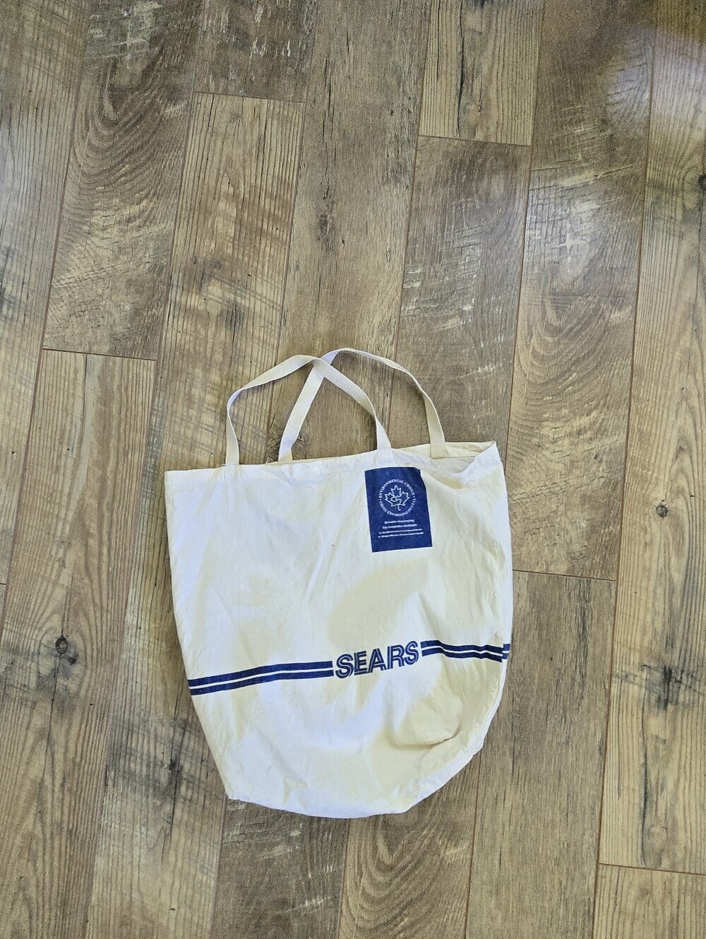 Vintage Sears Canvas 100% Cotton Tote Bag